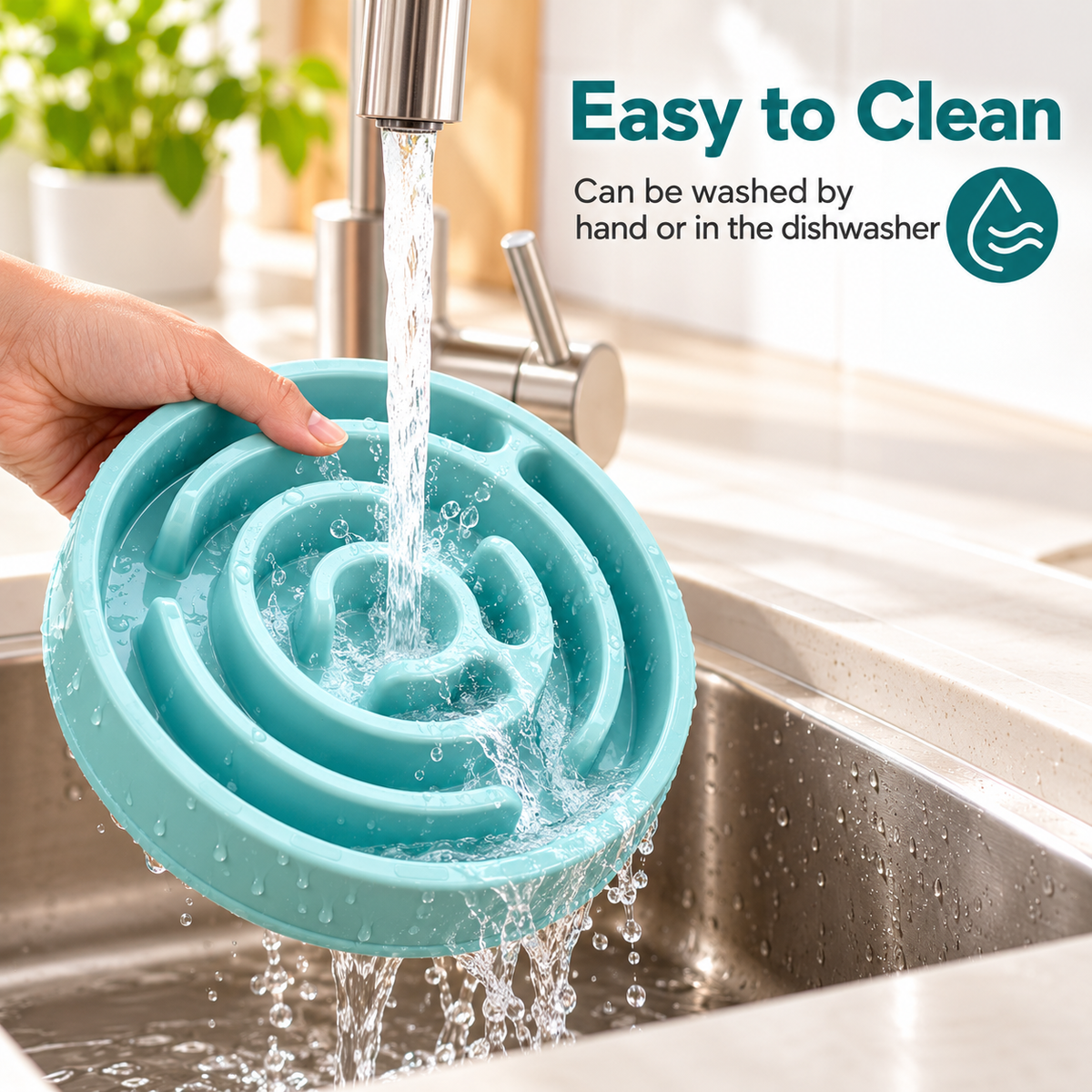 Slow Feeder Dog Bowl – Anti-Gulping Pet Bowl