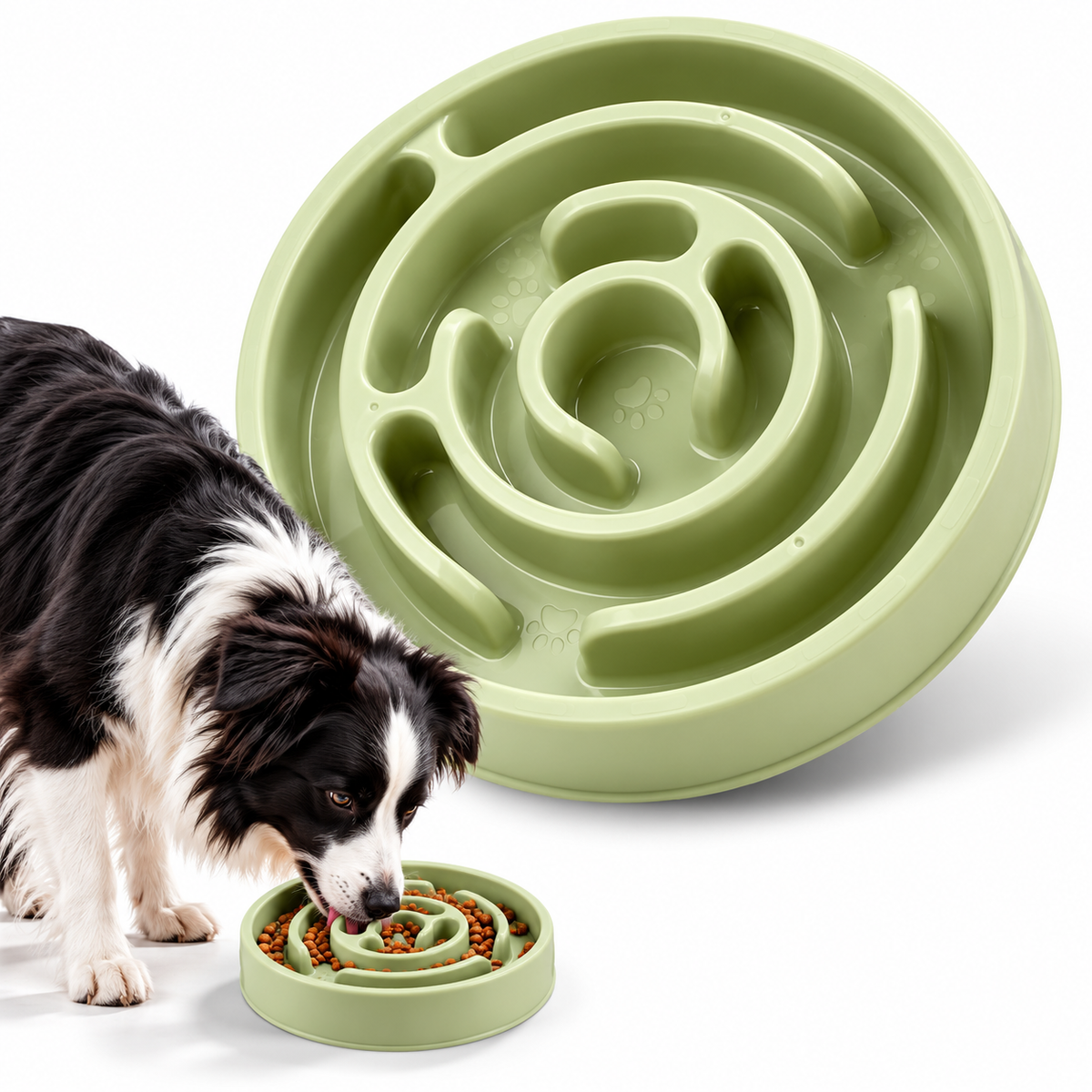 Slow Feeder Dog Bowl – Anti-Gulping Pet Bowl