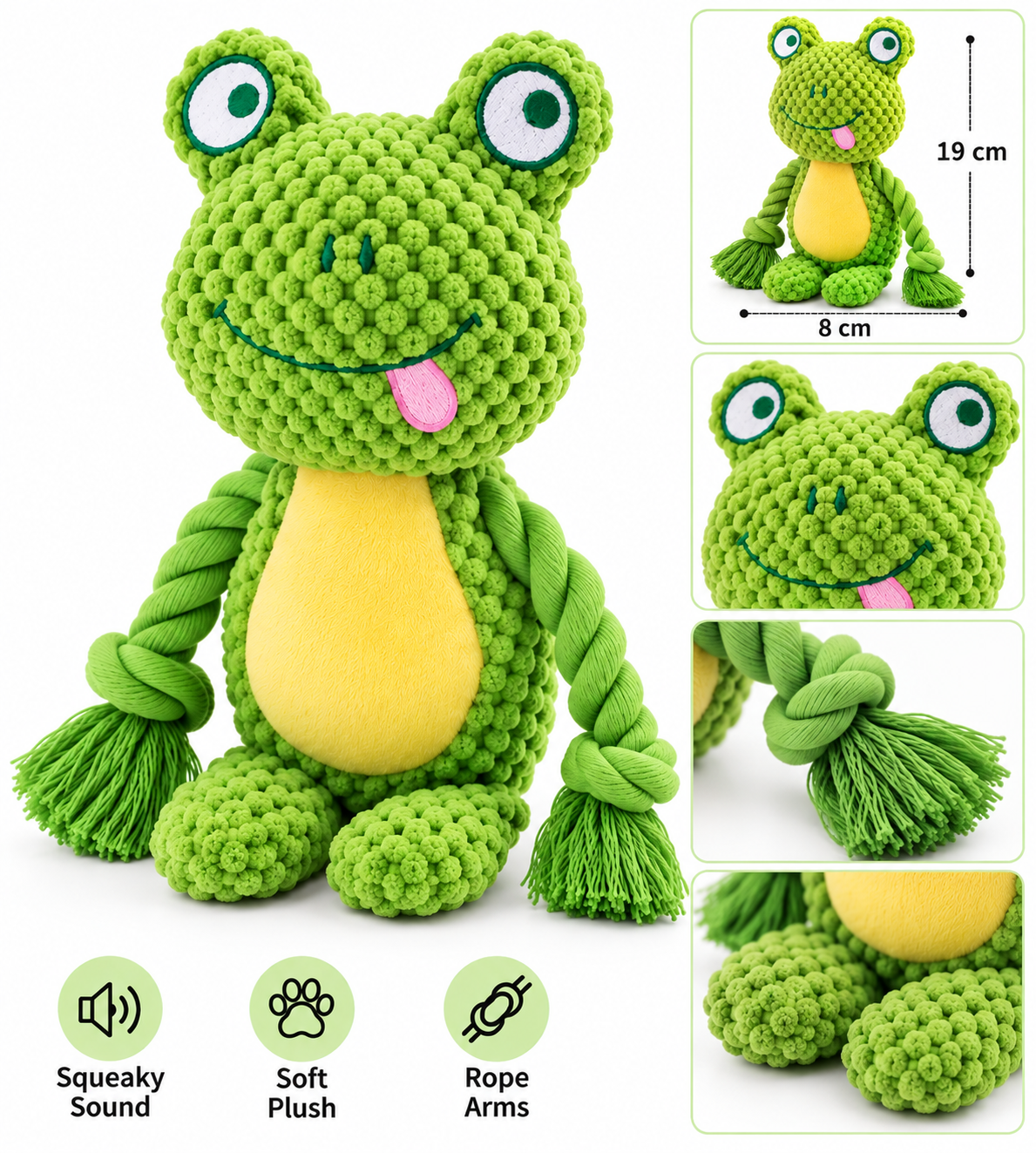 Squeaky Plush Dog Toy
